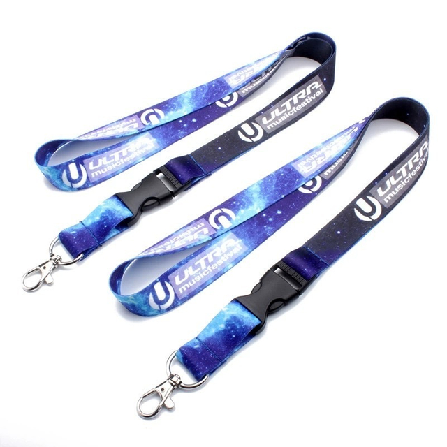 Hot Cy Polyester 20*900mm China Custom Promotion Gift Screen Printing Transfer Lanyard