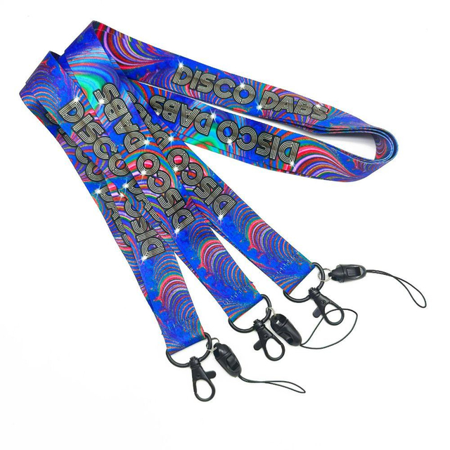 Polyester Strap Printed Design Fabric Lanyard Badge Holder