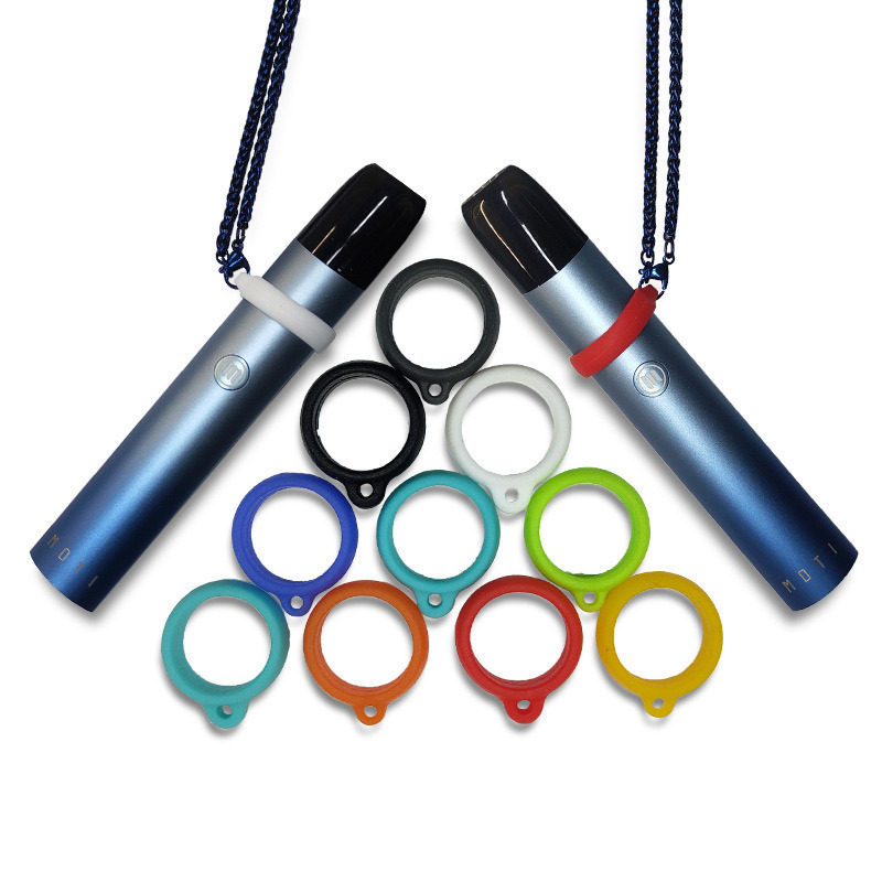Custom Factory E-Cigarette Pen Holder Vape Mod Lanyard with 40mm Silicone EGO Ring