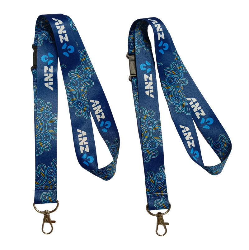 No Minimum Order Cheap Custom Polyester Sublimation Printed Logo Colorful Lanyard