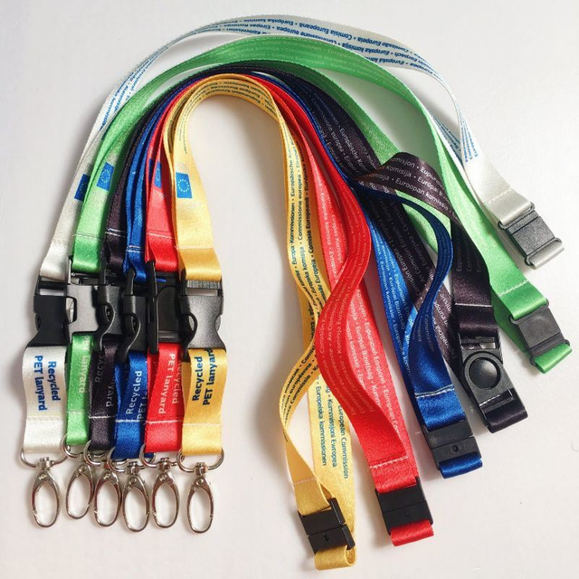 High Quality Recyclable and Reusable RPET Thermal Transfer Lanyard