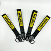 Custom Nylon Polyester Webbing Transfer Woven Logo Silk Screen Keychain