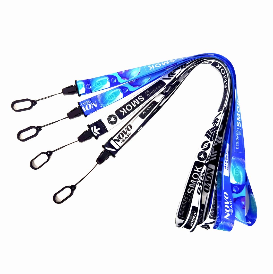 Custom Logo High Quality Bulk Printed Neck Polyester Lanyard Electronic Cigarette Stick