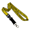 Custom Polyester One Color Two Side Silk Screen Printed ID Card Holder Neck Lanyard