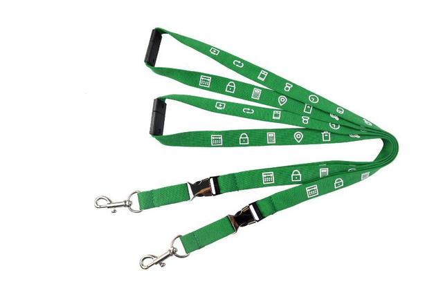 Customized Polyester Tubular Ribbon Screen Printed Logo Promotional Gift Lanyard