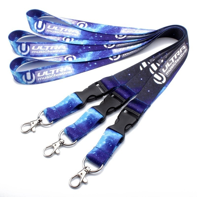 New 20mm Blue Cy 20*900mm China Lanyards with Logo Custom Key Chain Lanyard