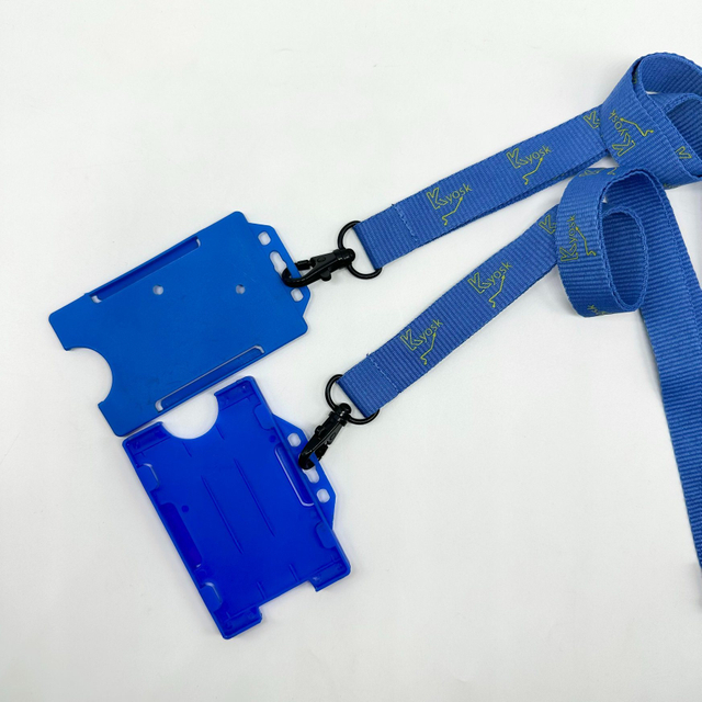 High Quality 20*900mm Blue Cy China Promotion Gifts Logo Keychain Transfer Lanyard