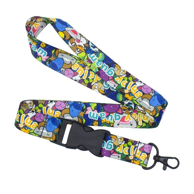 Factory Price Mobile Phone Blue Cy 20*900mm China Lanyards with Logo Custom Keychain Lanyard