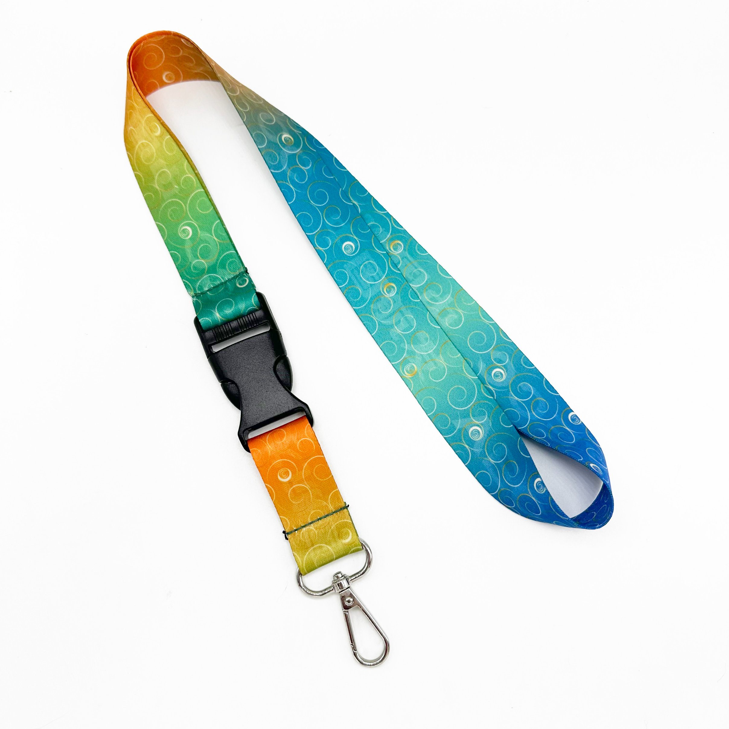 Business Blue Cy 20*900mm China Woven Printing Promotional Gift Custom Lanyard Manufacture