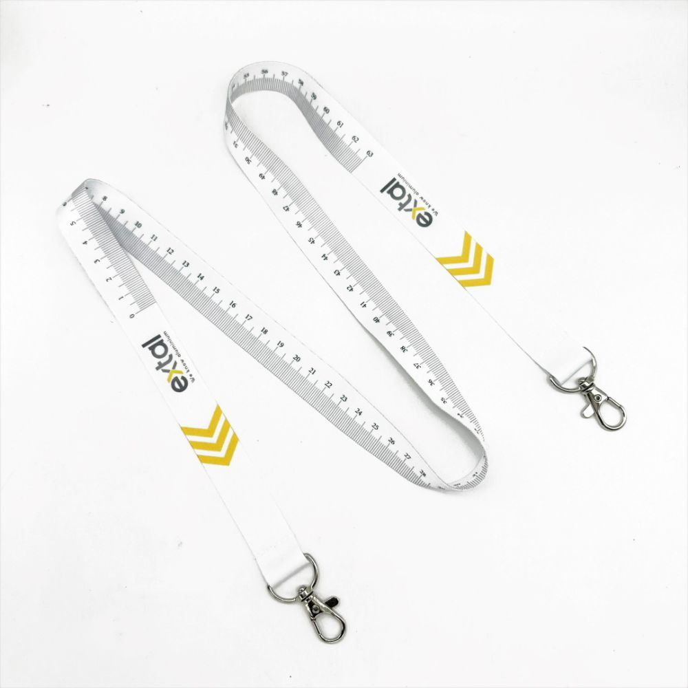 Custom Polyester Sublimation Measuring Ruler Promotional Lanyard