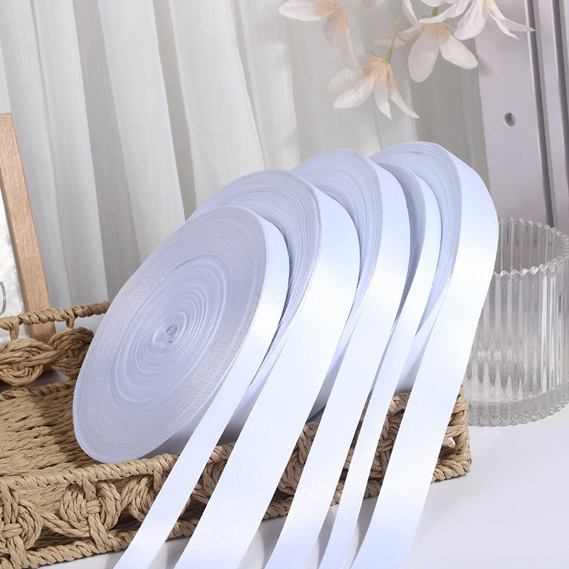 Large Inventory in Stock, Fast Delivery of White Polyester Ribbon, Blank Sublimation Ribbon White Webbing