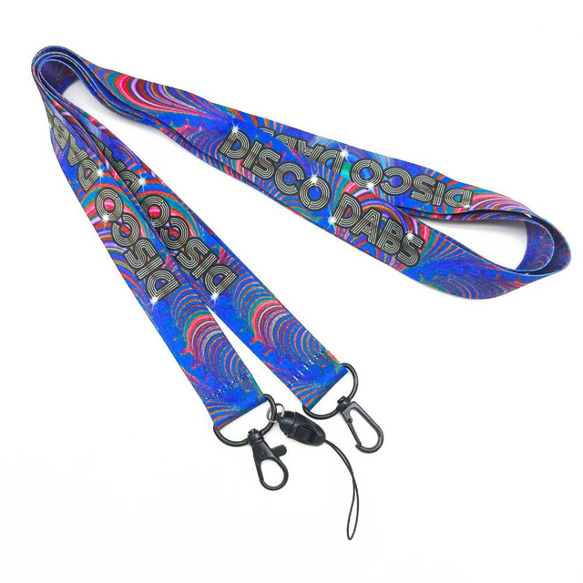Polyester Strap Printed Design Fabric Lanyard Badge Holder