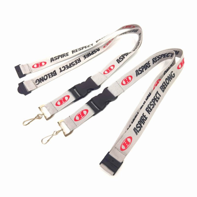 High Quality Hot Sell Polyester Silk Screen Printed Neck Key Lanyard with Custom Logo