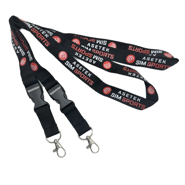 Silk Screenprinting Polyester Lanyard with Metal Hooks